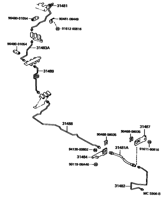 Clutch Pedal & Flexible Hose