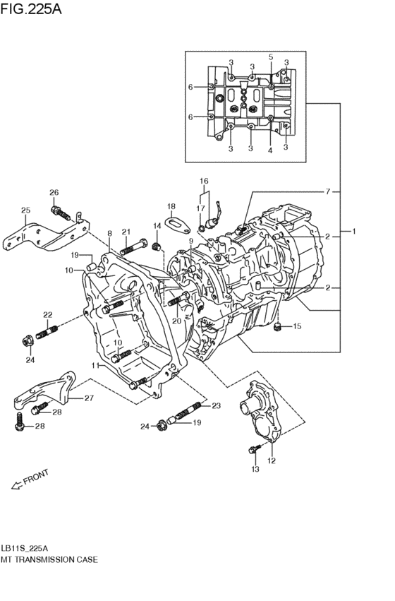 mt - transmission case