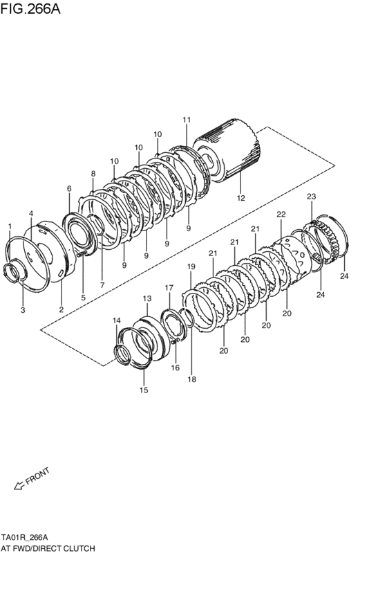 at - forward / direct clutch