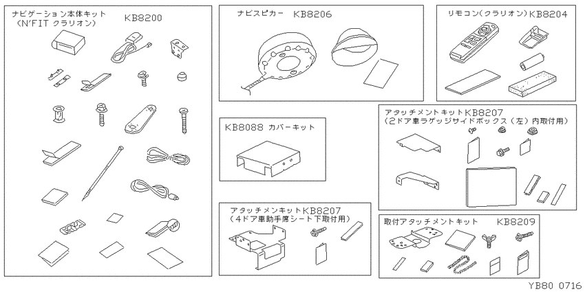 stereo, TV, navigator