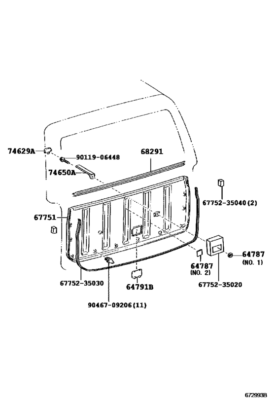 Back Door Panel & Glass