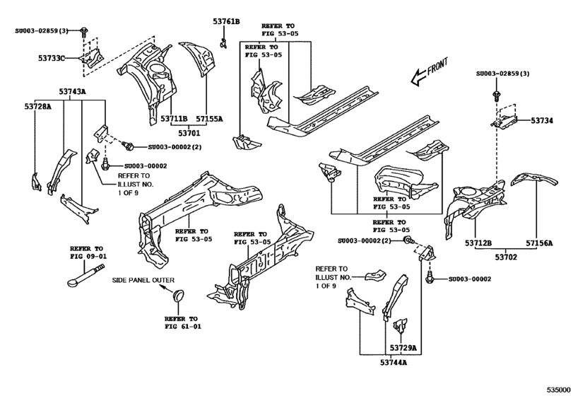 Front Fender Apron & Dash Panel