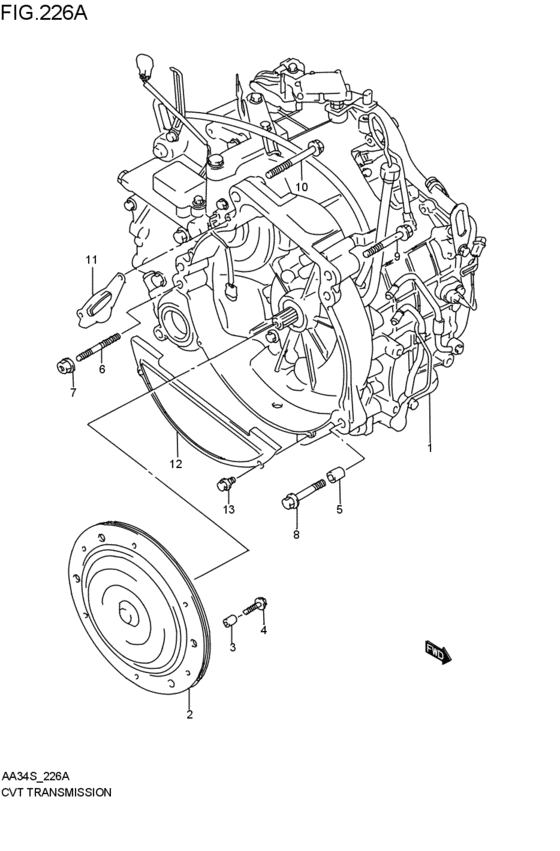 cvt - transmission assy
