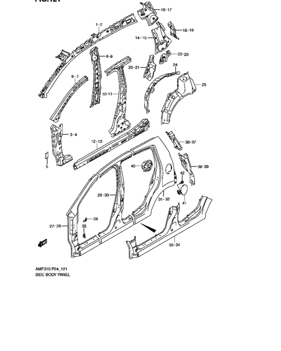 Side body panel