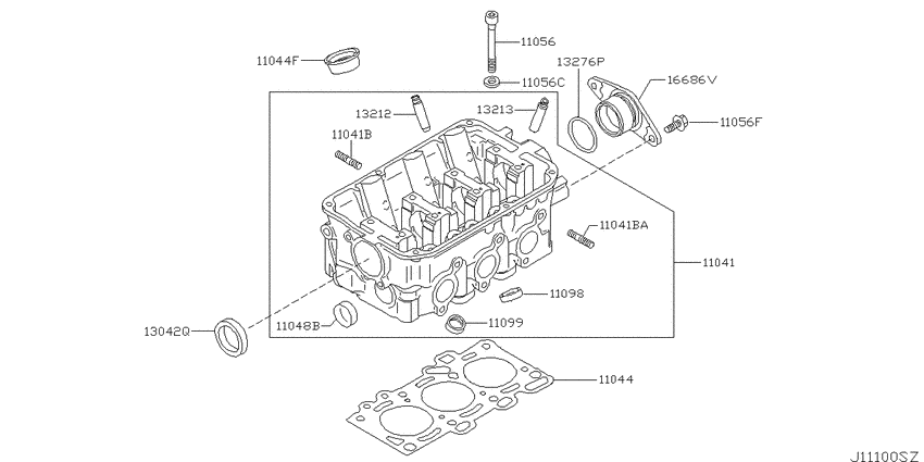 Cylinder head & rocker cover