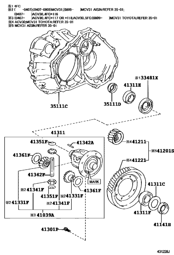 Front Axle Housing & Differential