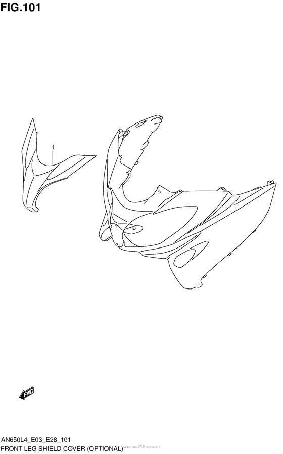 Front Leg Shield Cover (Optional)