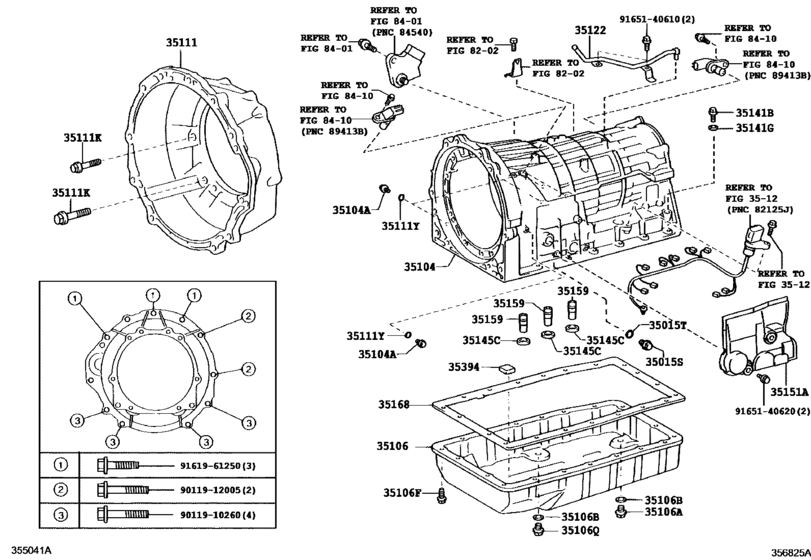 Transmission Case & Oil Pan (Atm)