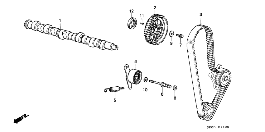 Camshaft/timing belt