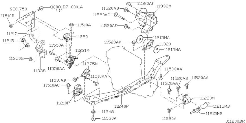 Engine & transmission   mounting
