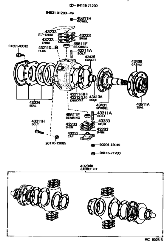 Front Axle Arm & Steering Knuckle