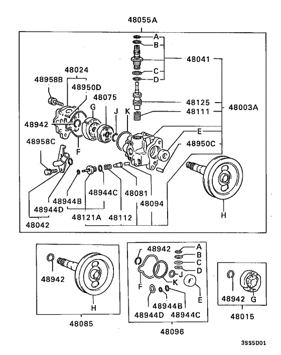 Power steering oil pump