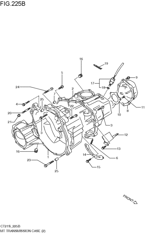 mt - transmission case