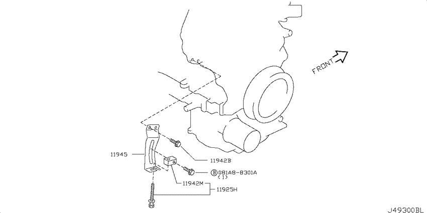 Power steering pump mounting
