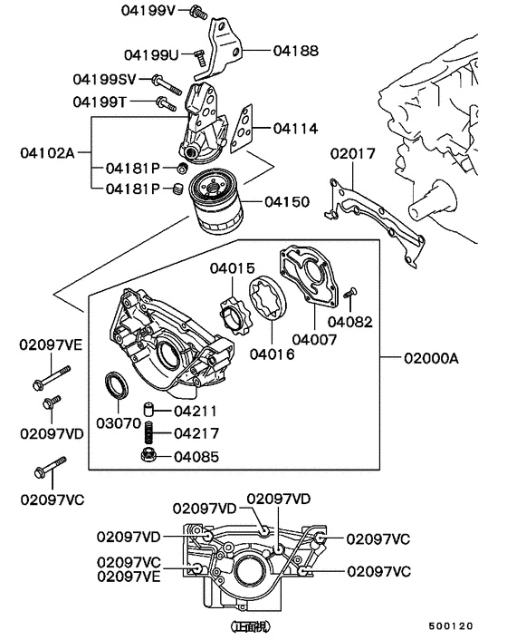 Oil pump & oil filter
