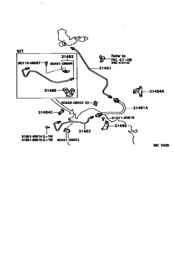 Clutch Pedal & Flexible Hose