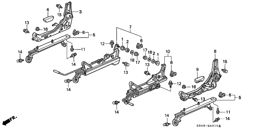 Front seat components