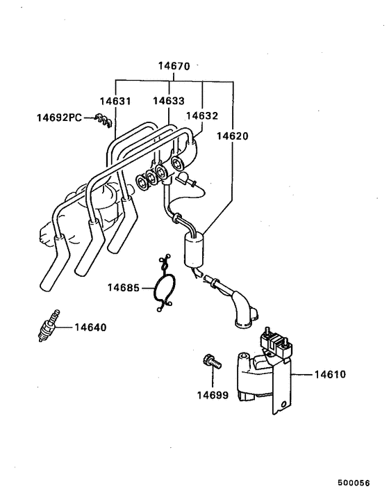 Spark plug,cable & coil