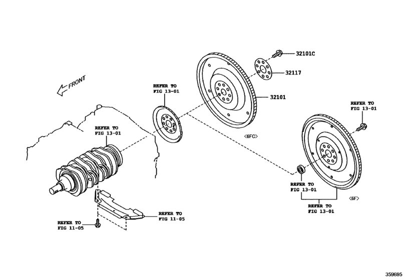 Torque Converter, Front Oil Pump & Chain (Atm)