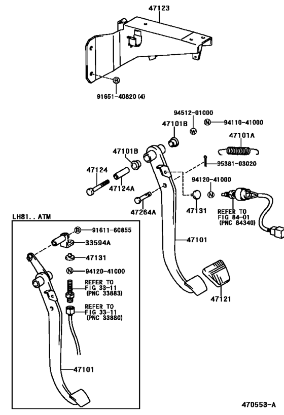 Brake Pedal & Bracket