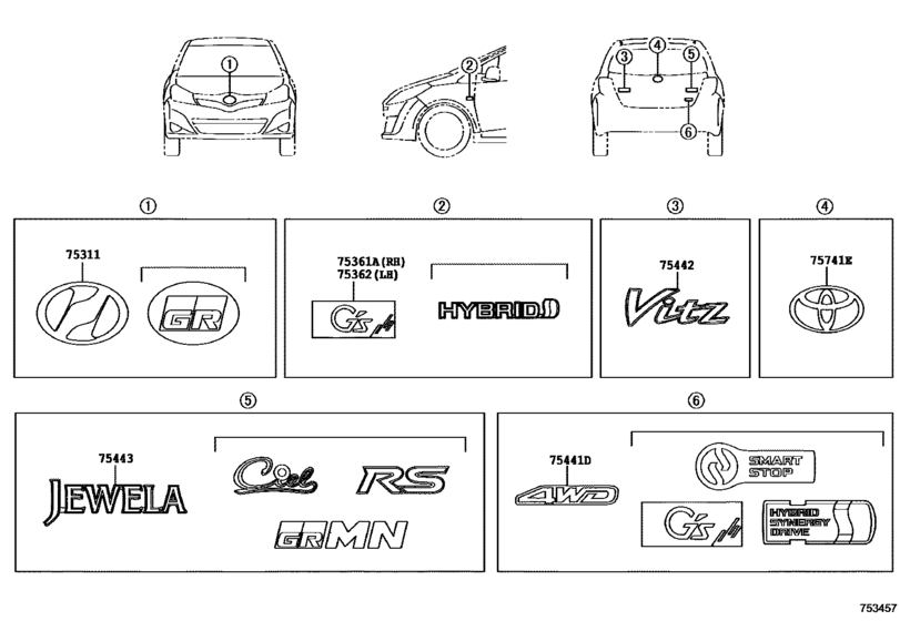 Emblem & Name Plate (Exterior & Interior)