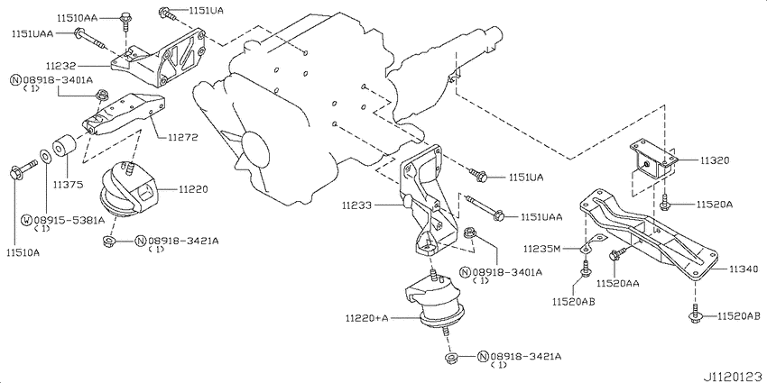 Engine & transmission   mounting
