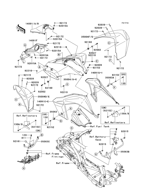 Front fender(s)(1/2)(b9f-baf)