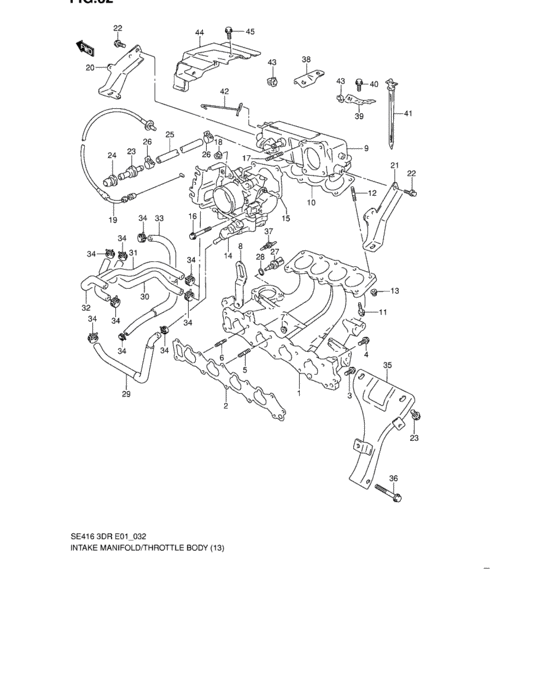 Intake manifold and throttle body