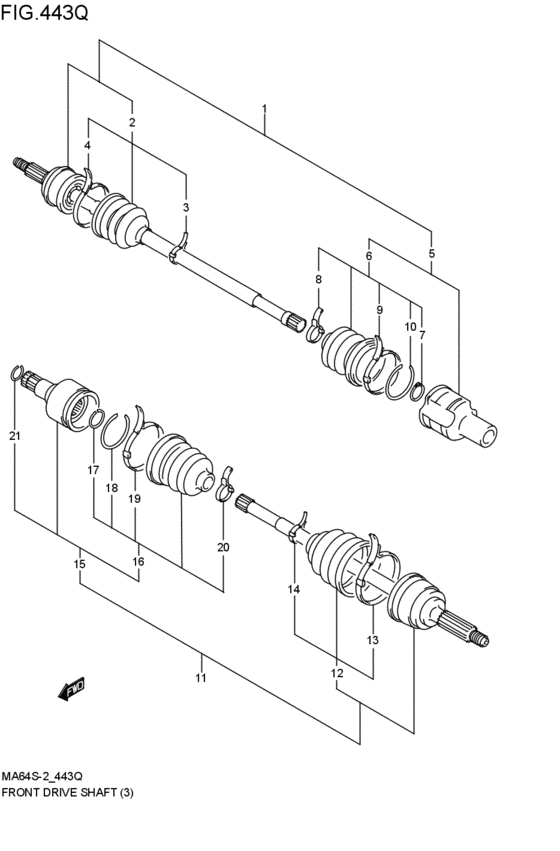 front-drive shaft