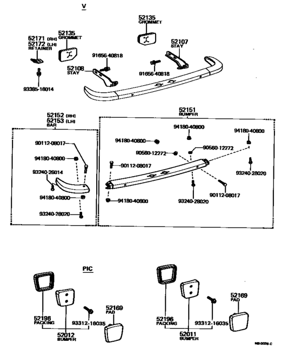 Rear Bumper & Bumper Stay