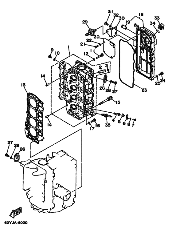 Cylinder & crankcase 2