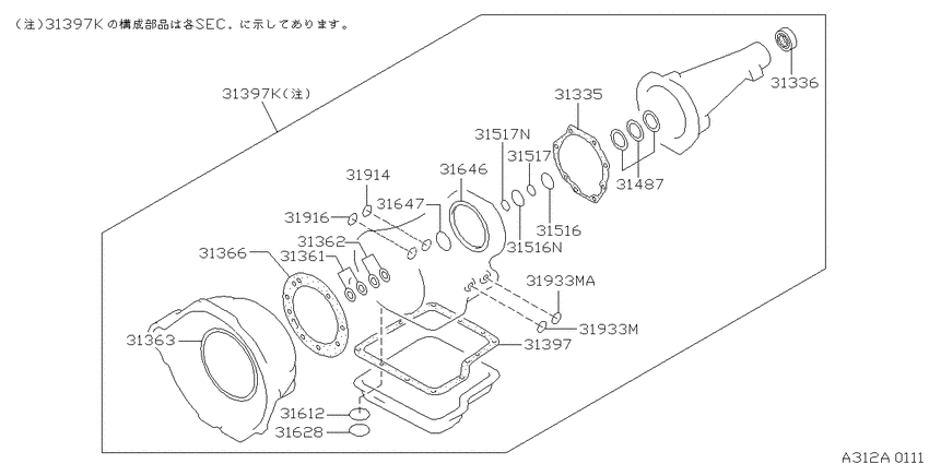 Gasket & seal kit (automatic)