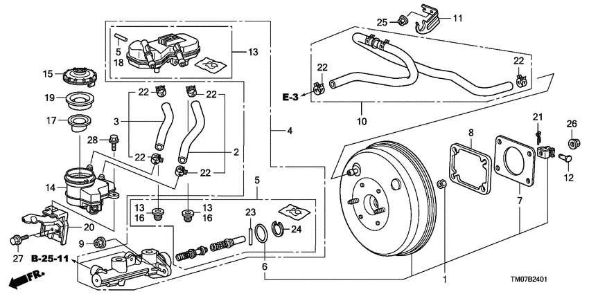 Brake master cylinder/ master power