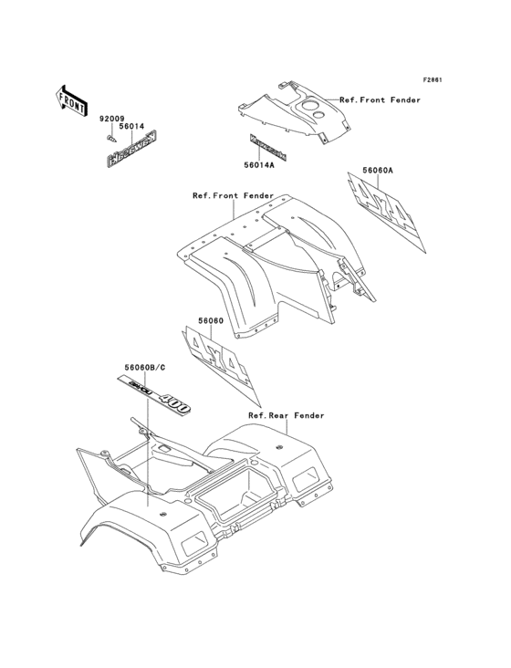 Decals(blue)(klf400-b1)