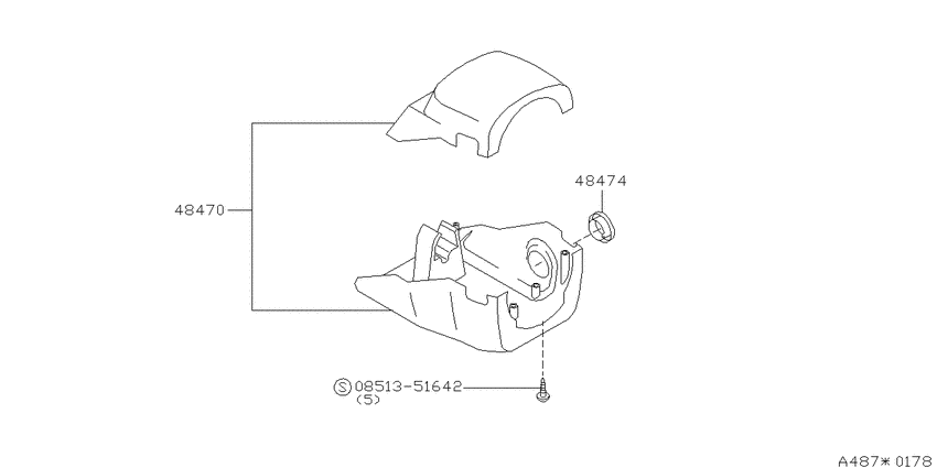 Steering column shell cover