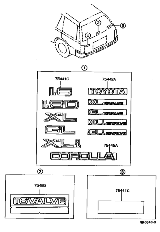 Emblem & Name Plate (Exterior & Interior)