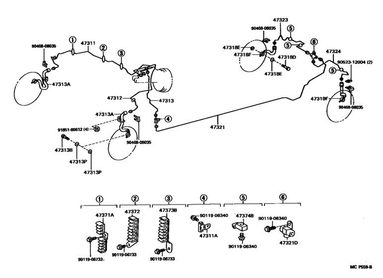 Brake Tube & Clamp