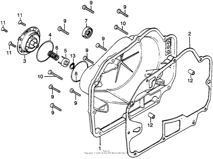 Right crankcase cover