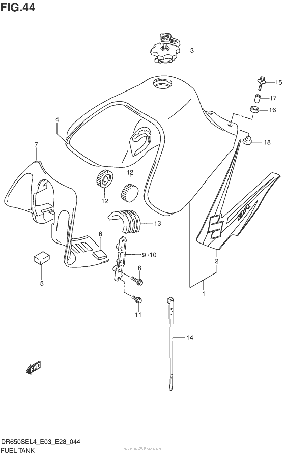 Fuel Tank (Dr650Sel4 E33)