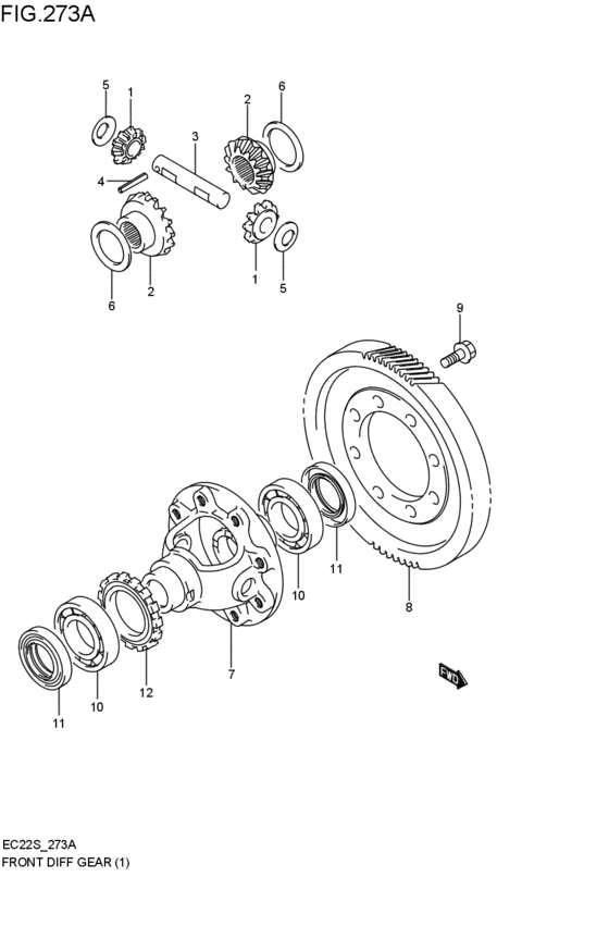 フロントデファレンシャルギヤ