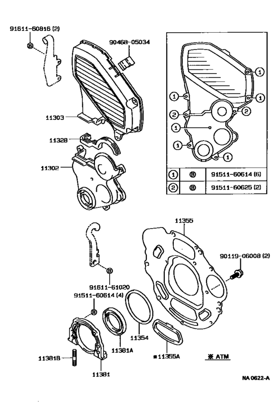Timing Gear Cover & Rear End Plate