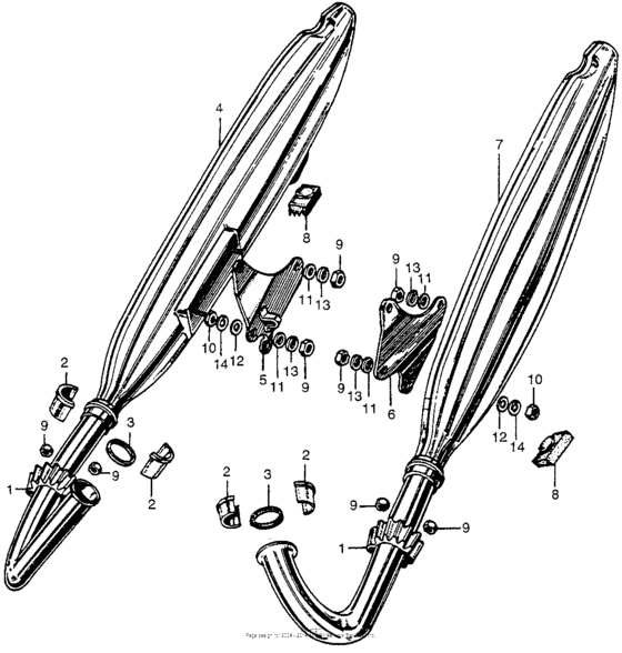 Ca175 muffler