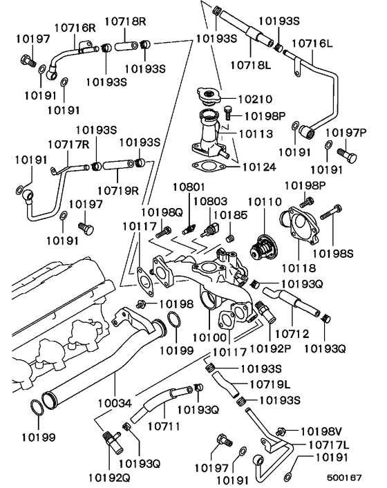 Water pipe & thermostat