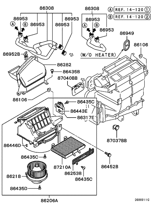 Heater unit & piping