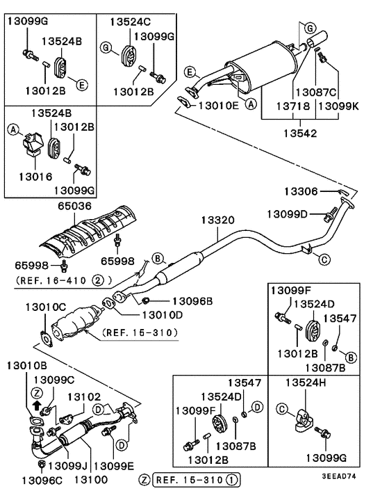 Exhaust pipe & muffler
