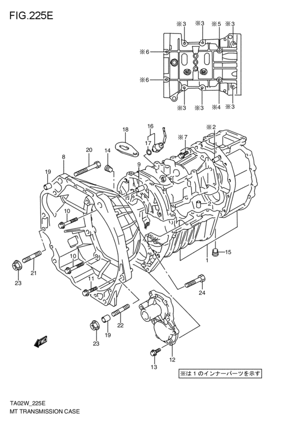 mt - transmission case