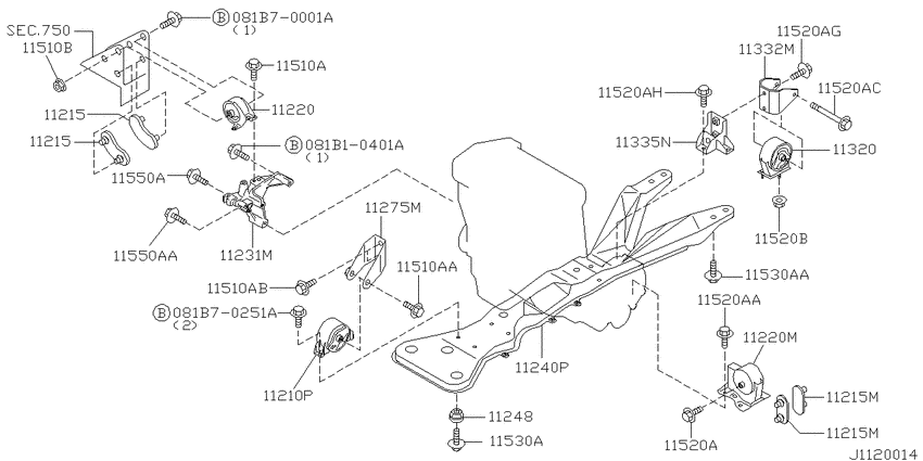 Engine & transmission   mounting