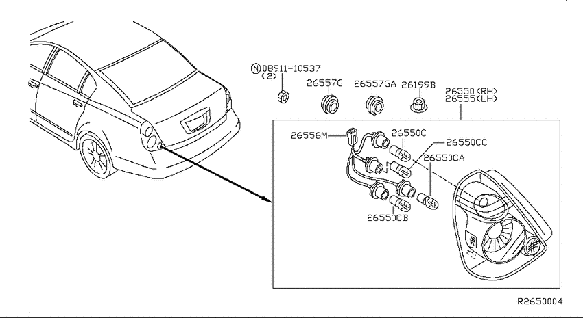 Rear combination lamp