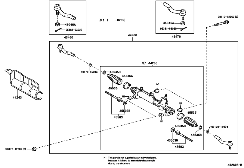 Front Steering Gear & Link