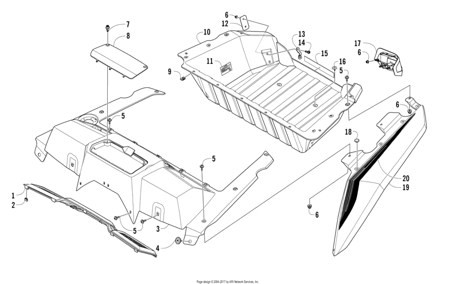 Cargo Box And Taillight Assembly